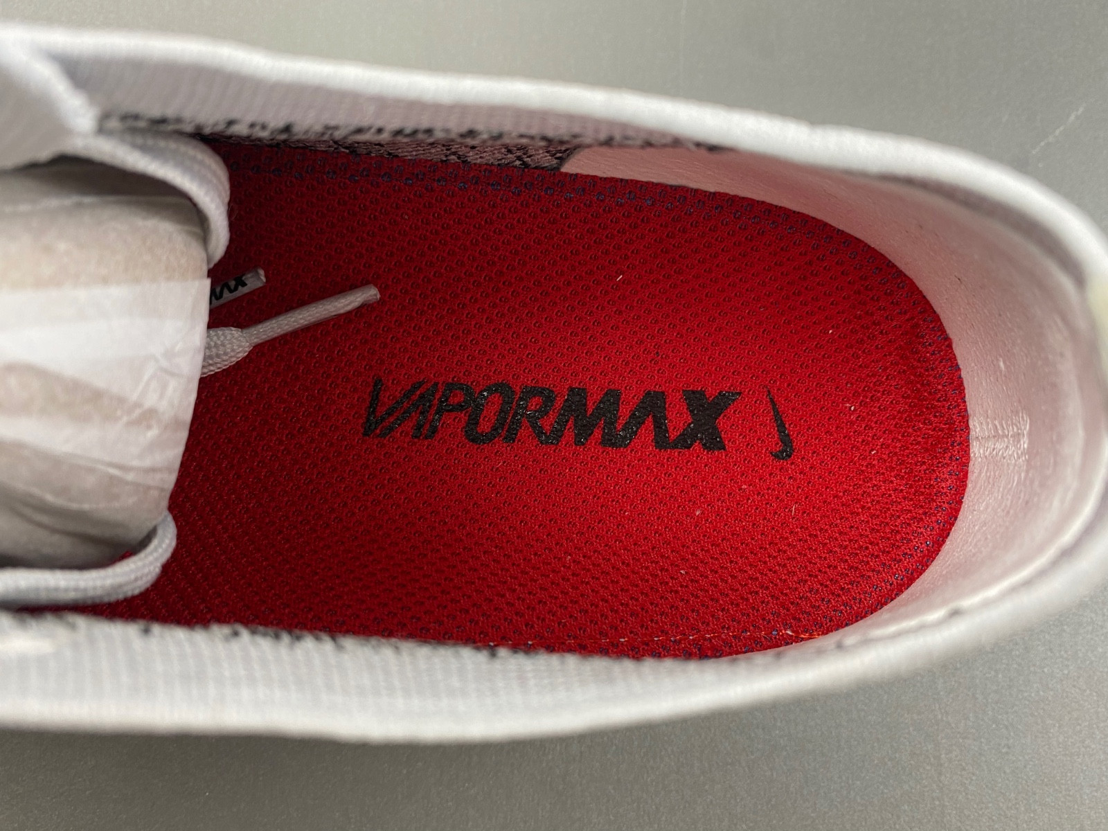 Nike Air VaporMax Platinum Red Black Men