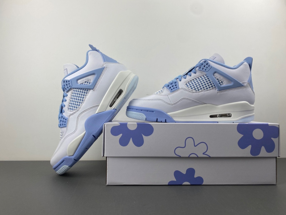 Air Jordan 4 "Aluminum" "White/Blue Tint" HV0823-100