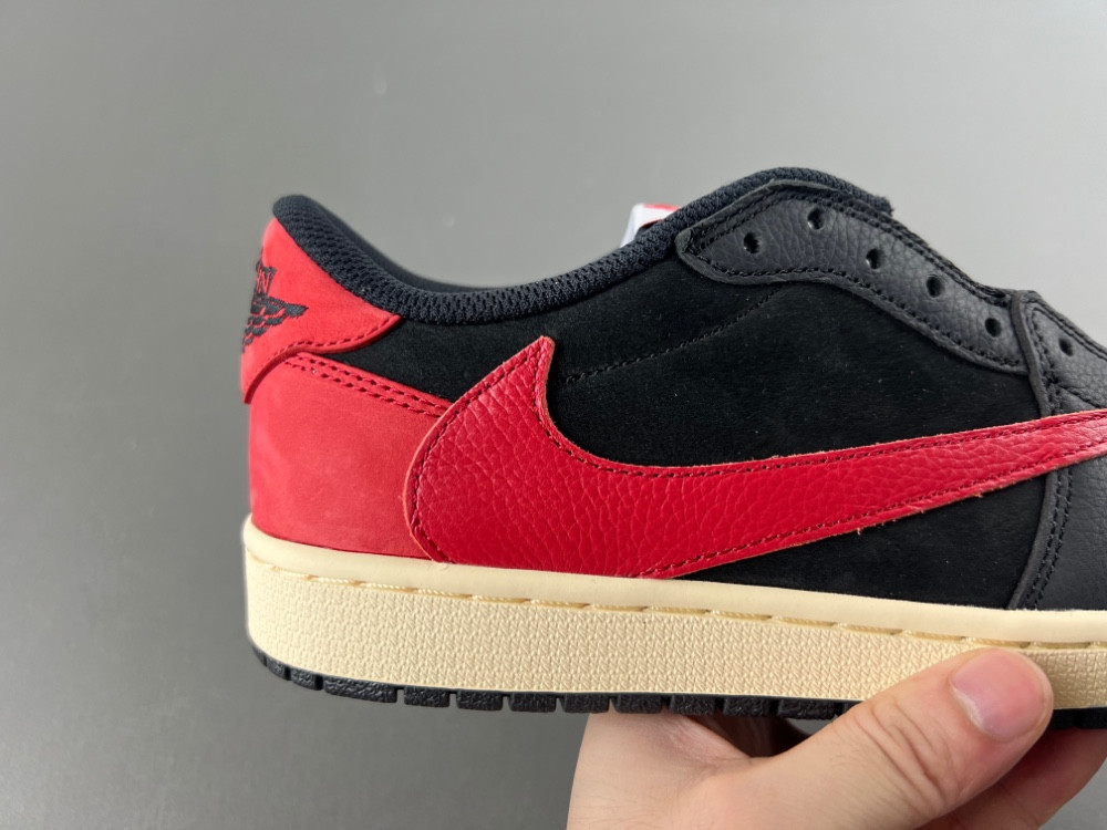 Travis Scott x Air Jordan 1 Low Black Red DM7866-061