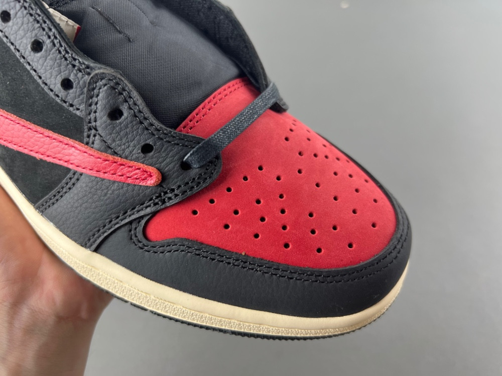 Travis Scott x Air Jordan 1 Low Black Red DM7866-061