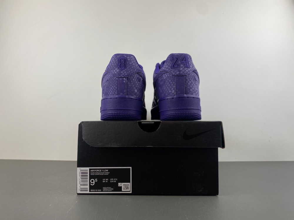 Kobe Bryant Nike Air Force 1 Low Court Purple IB0018-500