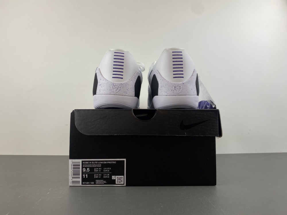 Nike Kobe 9 EM Low Protro White Court Purple IH1401-100