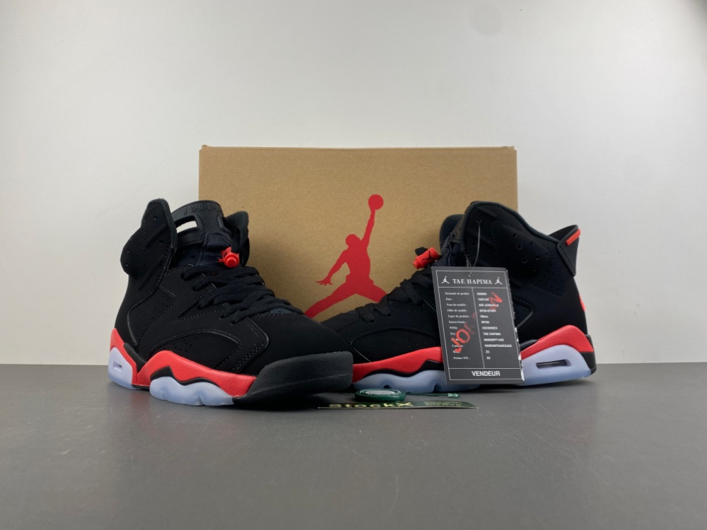 Air Jordan 6 Reverse Infrared Black / Light Crimson CT8529-001
