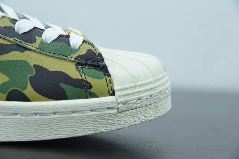 ad1d*s x bape S*perstar 80s camo green gz8981