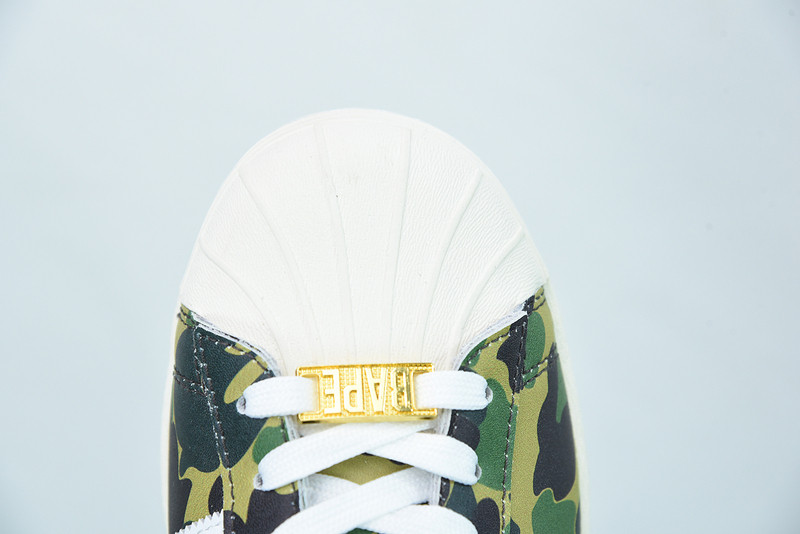 ad1d*s x bape S*perstar 80s camo green gz8981