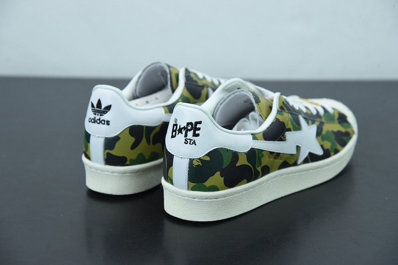 ad1d*s x bape S*perstar 80s camo green gz8981