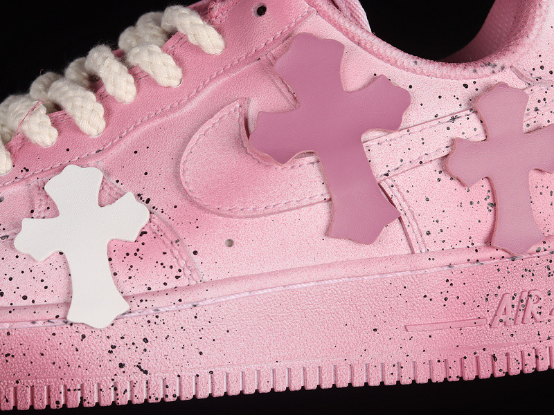 CHROMEHEARTS X AIR FORCE 1 LOW 07 PINK/PINK/WHITE DD8959-100