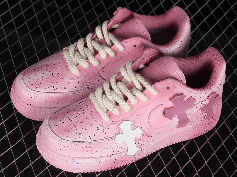CHROMEHEARTS X AIR FORCE 1 LOW 07 PINK/PINK/WHITE DD8959-100