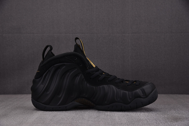 Nike Air Foamposite Pro Black Metallic Gold Men