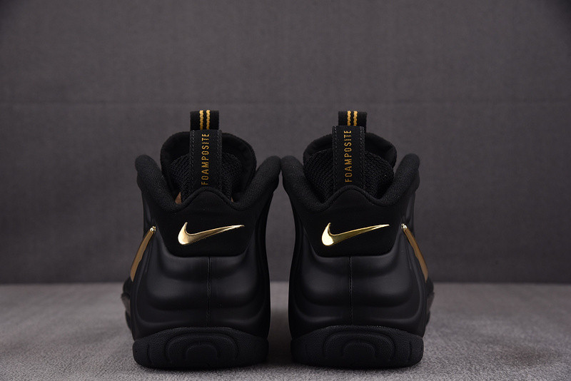 Nike Air Foamposite Pro Black Metallic Gold Men