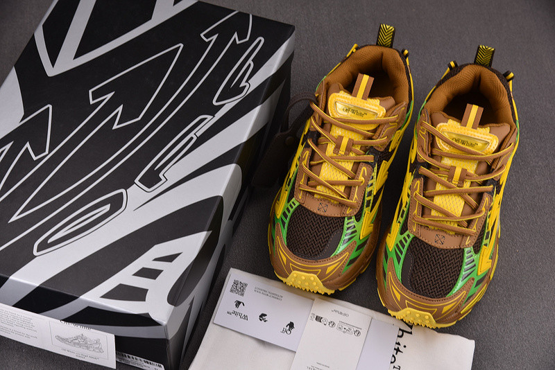 OWT Be Right Back Brown Yellow SNEAKERS