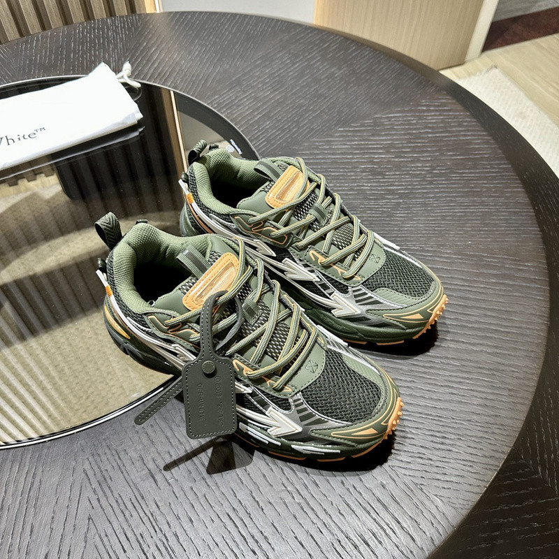 OWT Be Right Back Military Green Peach SNEAKERS