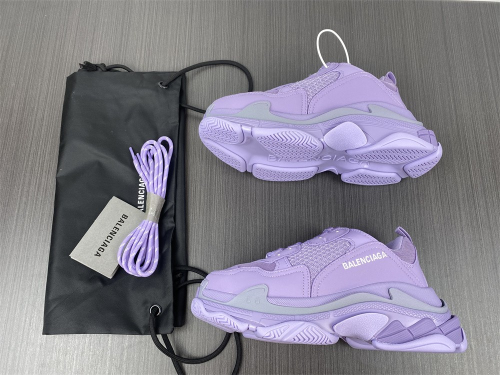 Ba1en*iaga triple s green purple 1.0 sneaker
