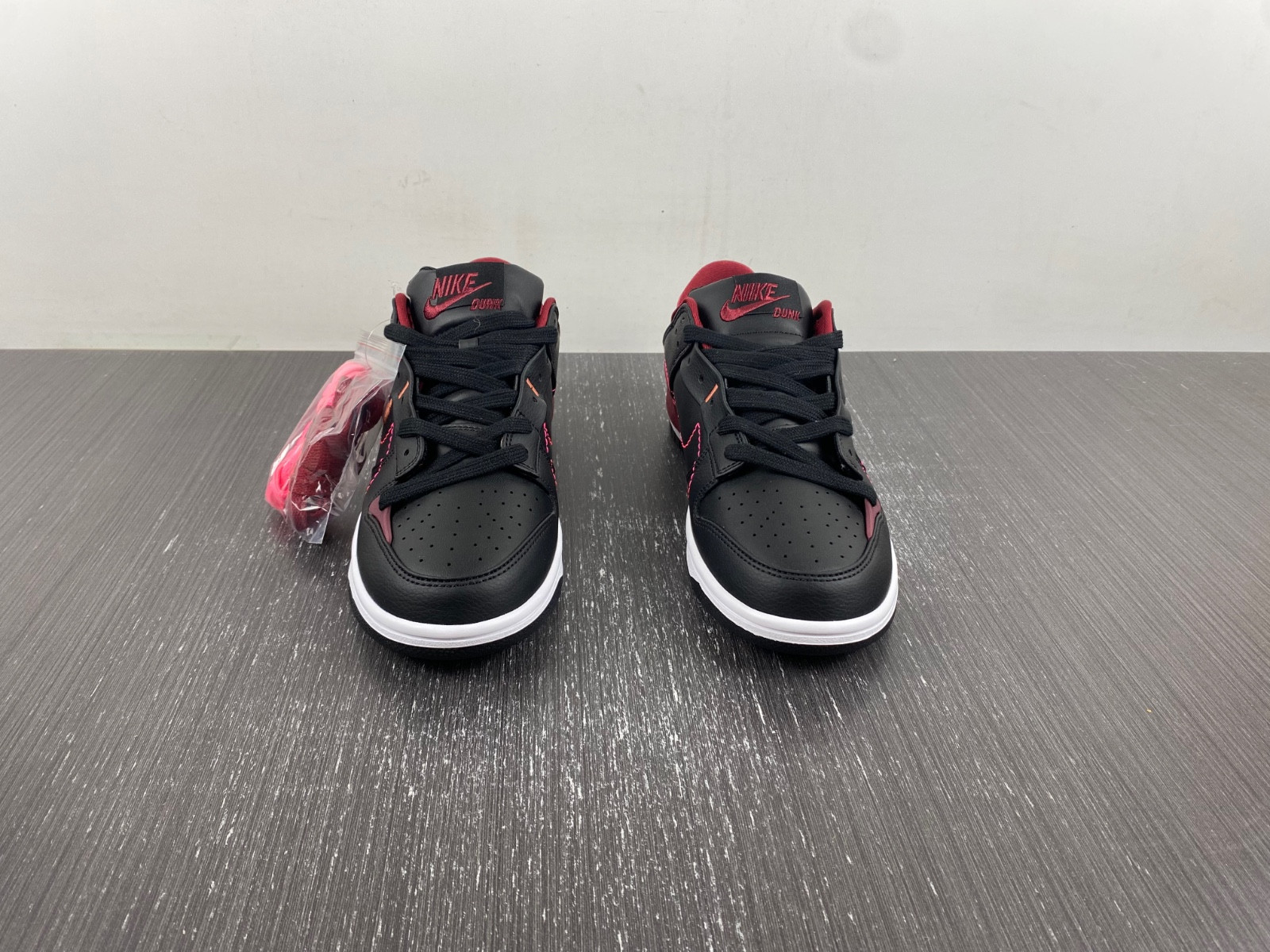 nike dunk low disrupt 2 black dark beetroot (women