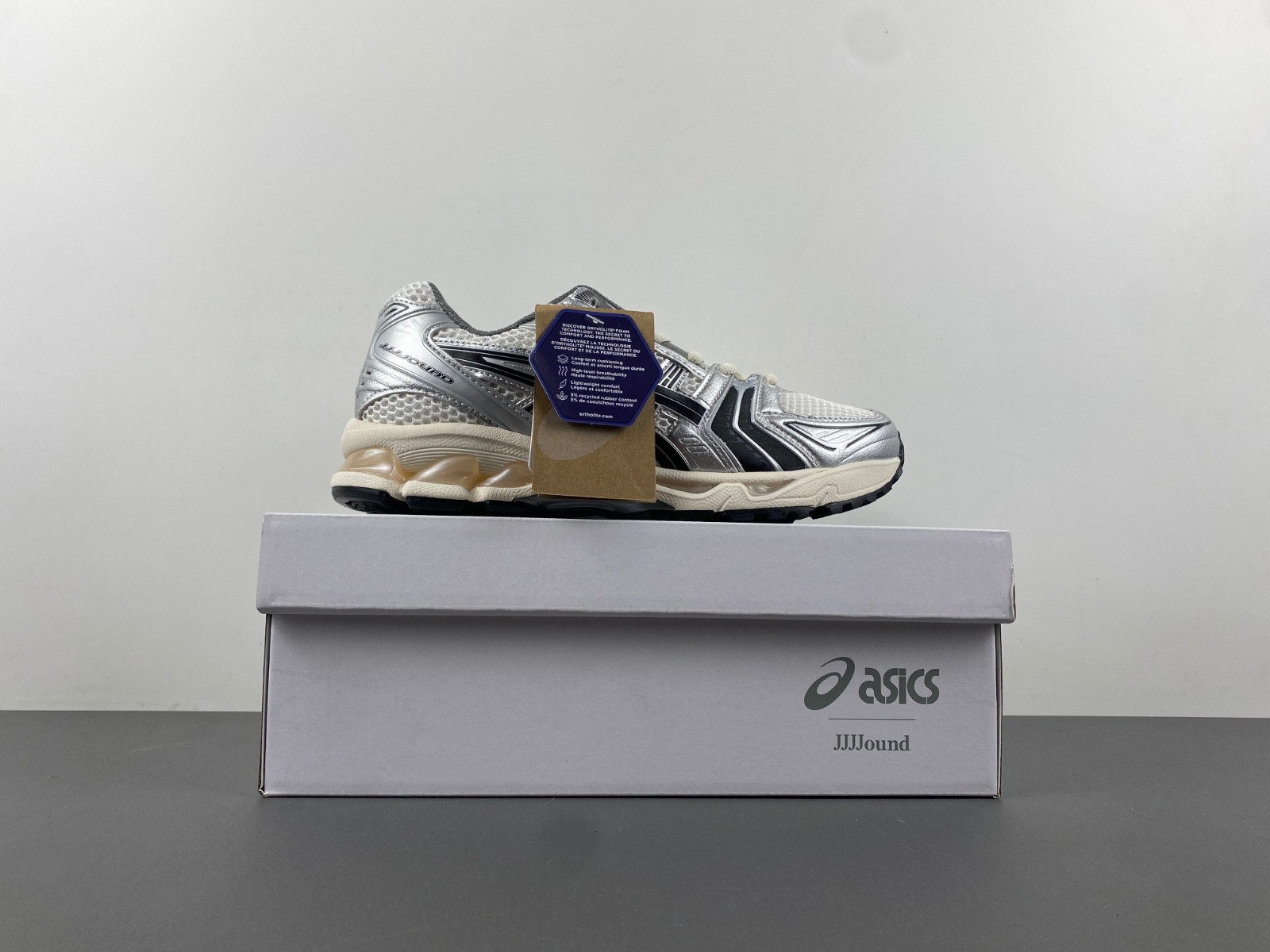 As*ic*s gel-kayano 14 jjjjound silver black 1201a457 101