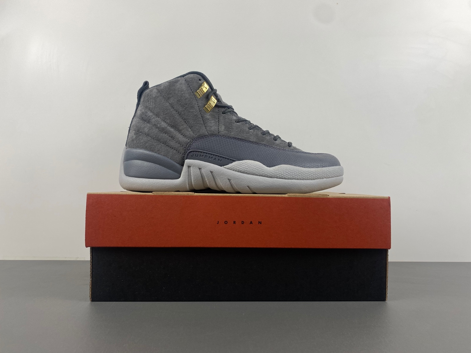 jordan 12 retro dark grey men