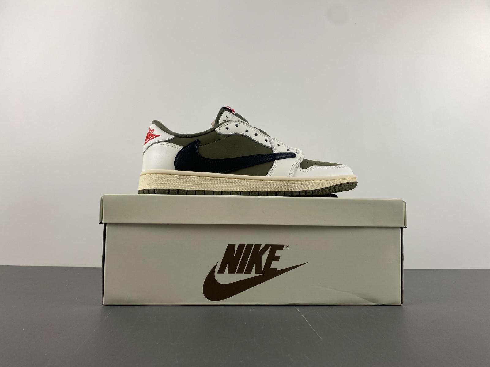 travis scott air jordan 1 low og olive dm7866-200
