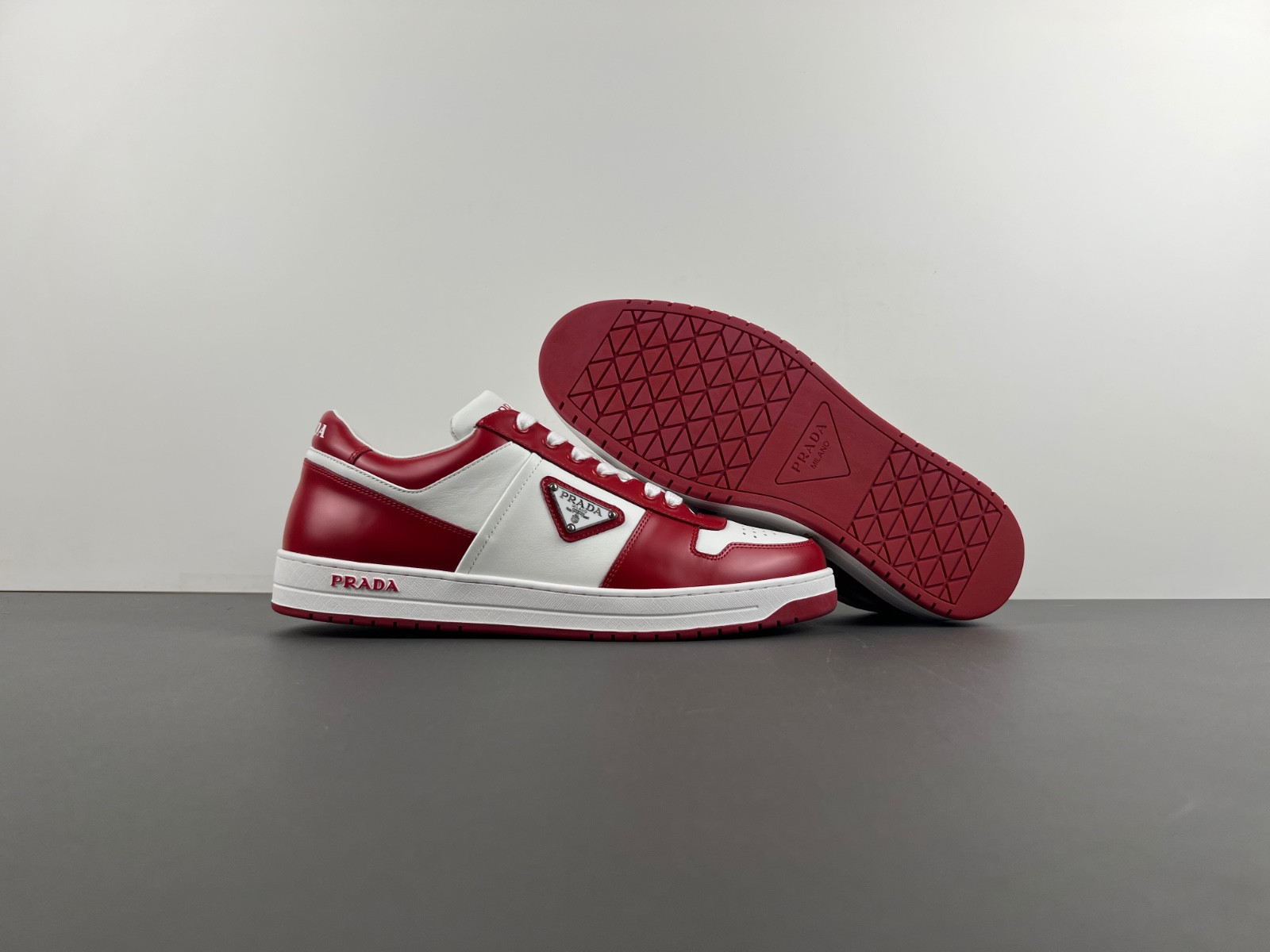 pra downtown leather sneakers