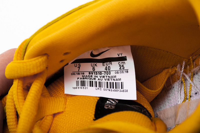 nike dunk low pro og qs canary yellow bv1310-700