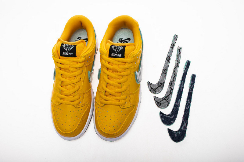 nike dunk low pro og qs canary yellow bv1310-700