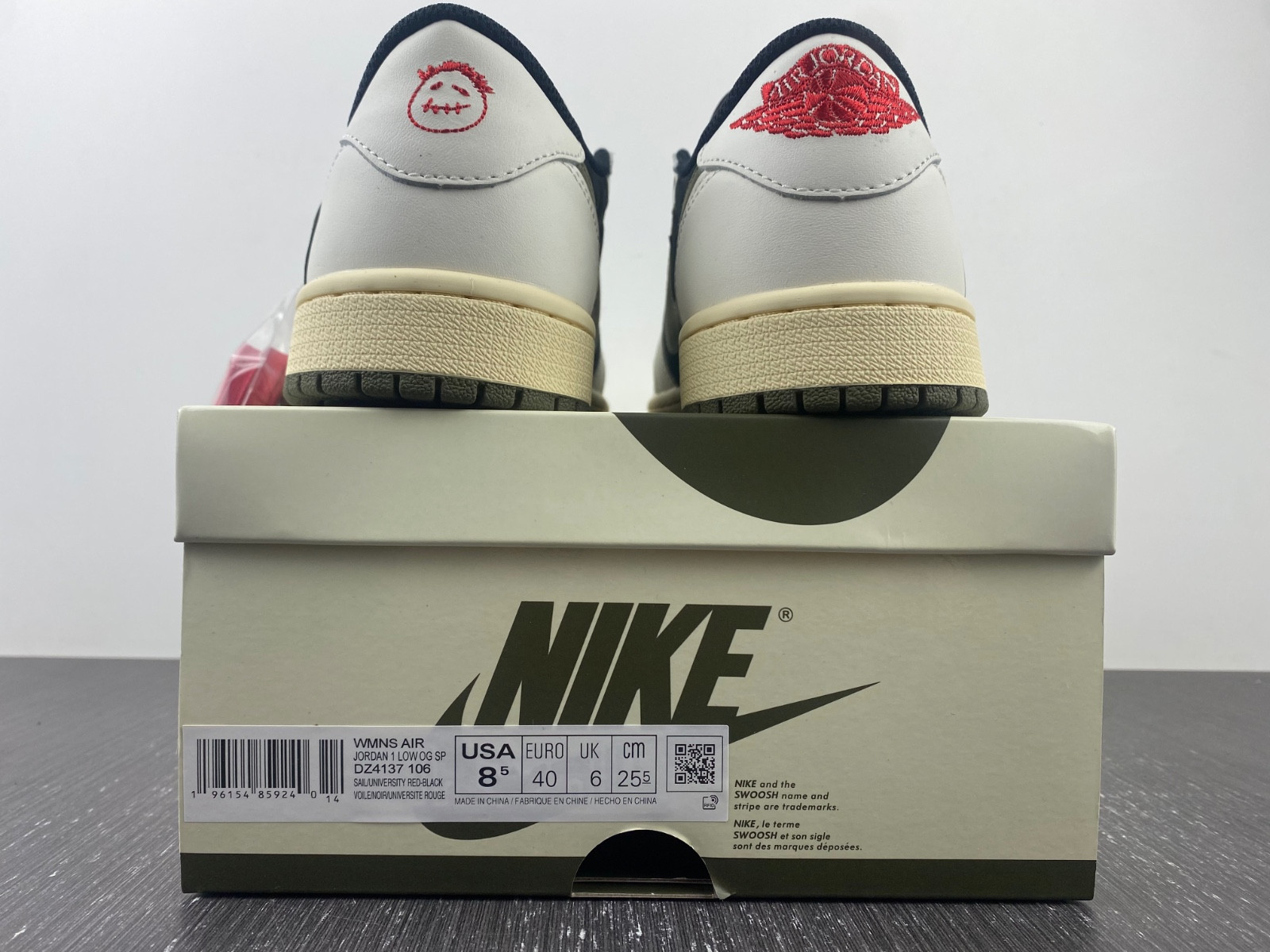 travis scott x air jordan 1 low og olive dz4137-106