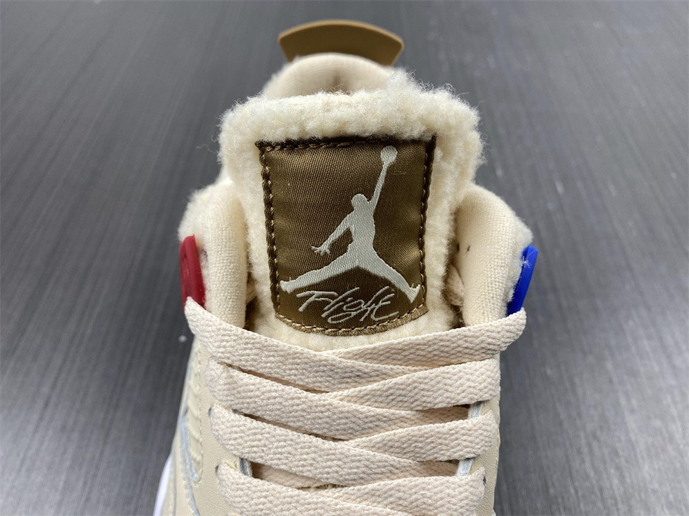 air jordan 4 retro beige blue red blue shoes dc0790-103