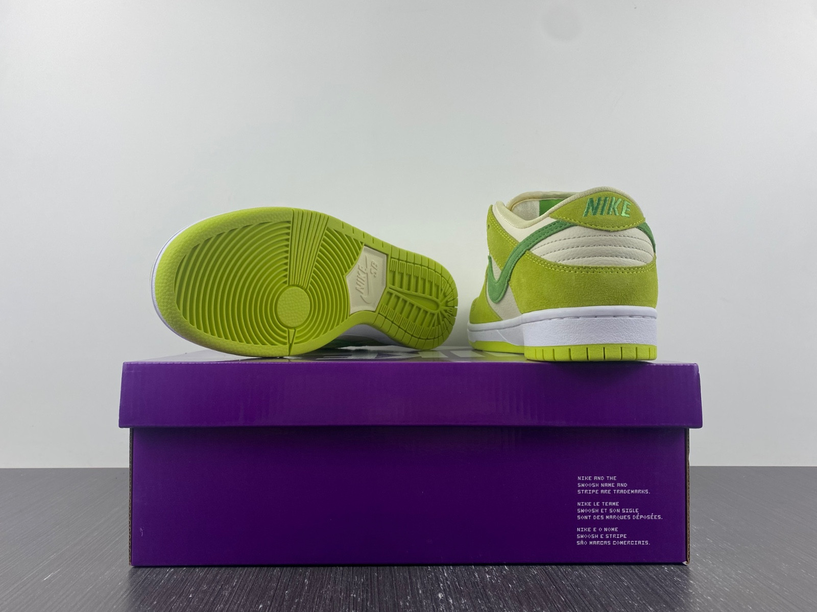 nike sb dunk low green apple - dm0807-300