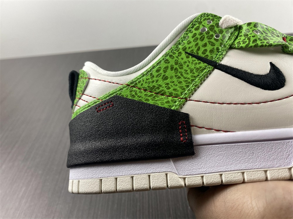 nike dunk low disrupt 2 just do it snakeskin green (w) dv1491-101