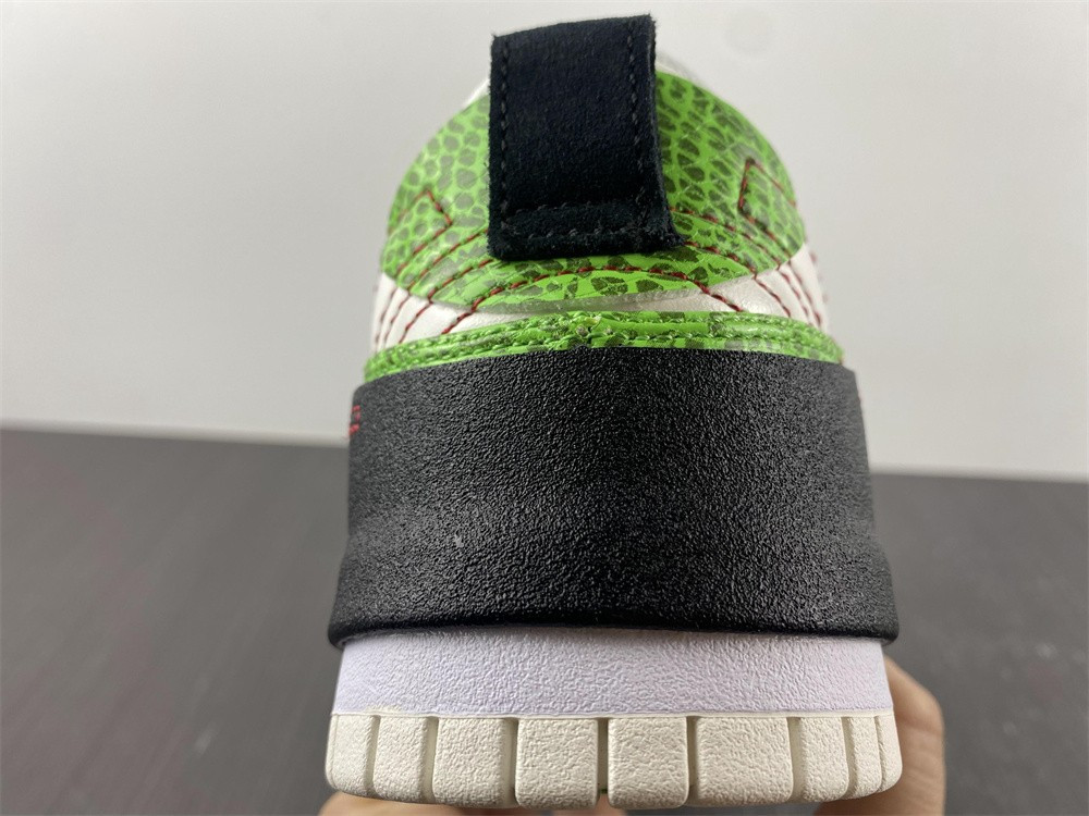 nike dunk low disrupt 2 just do it snakeskin green (w) dv1491-101