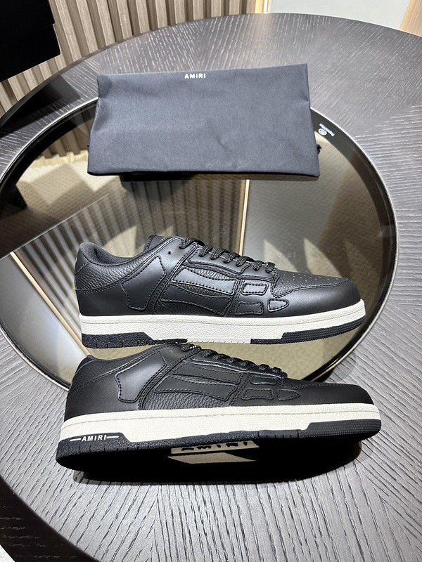 amiri skel top leather sneakers