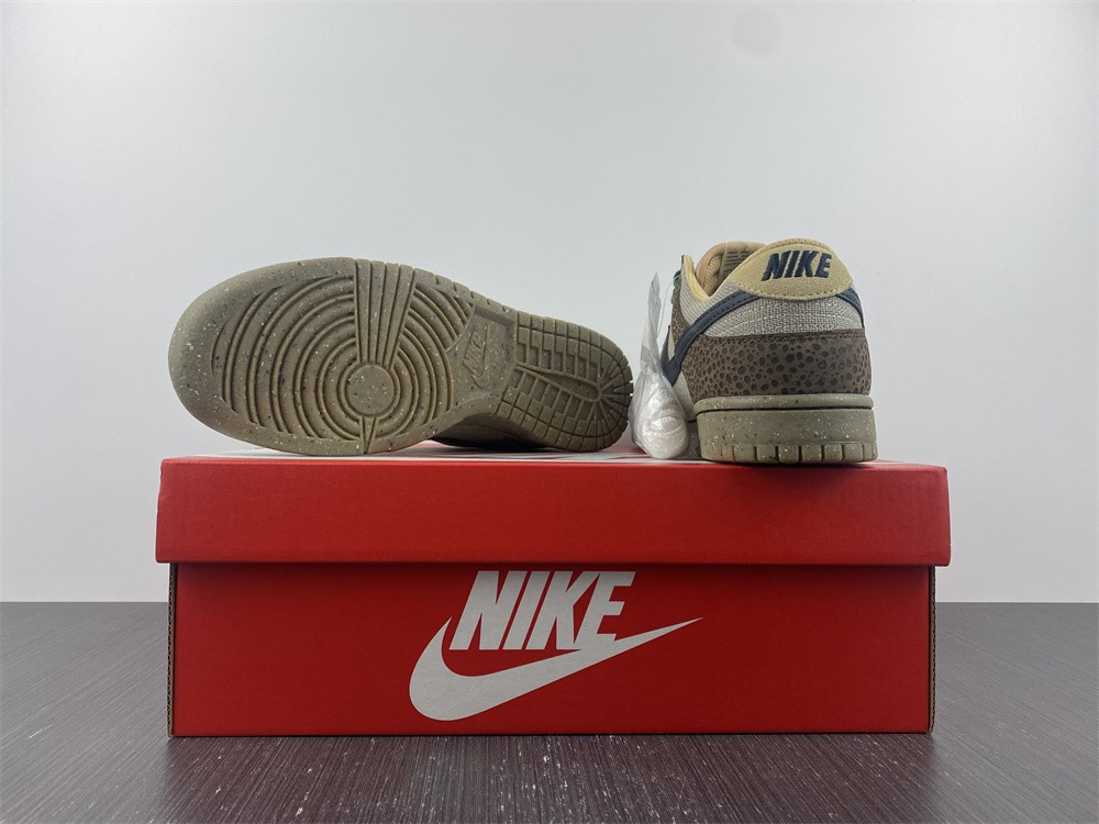 nike dunk low safari golden moss - dx2654-200