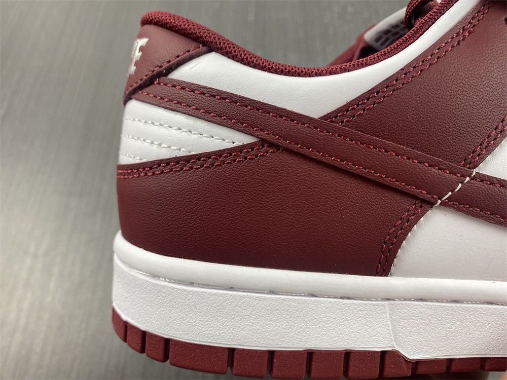nike dunk low “bordeaux” white/bordeaux dd1503-108