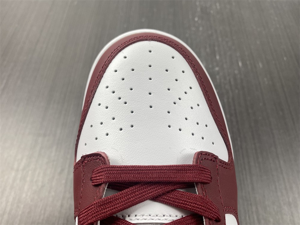 nike dunk low “bordeaux” white/bordeaux dd1503-108