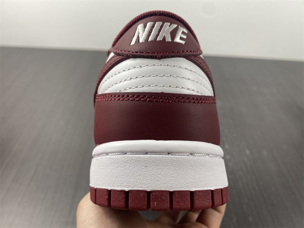 nike dunk low “bordeaux” white/bordeaux dd1503-108