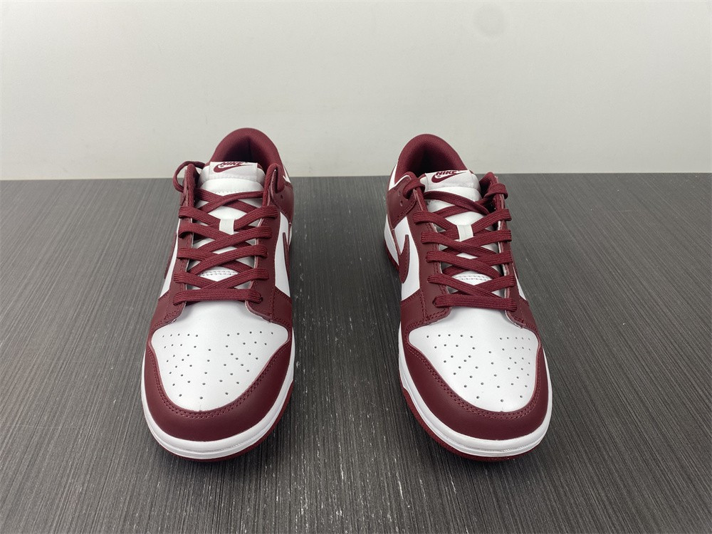 nike dunk low “bordeaux” white/bordeaux dd1503-108