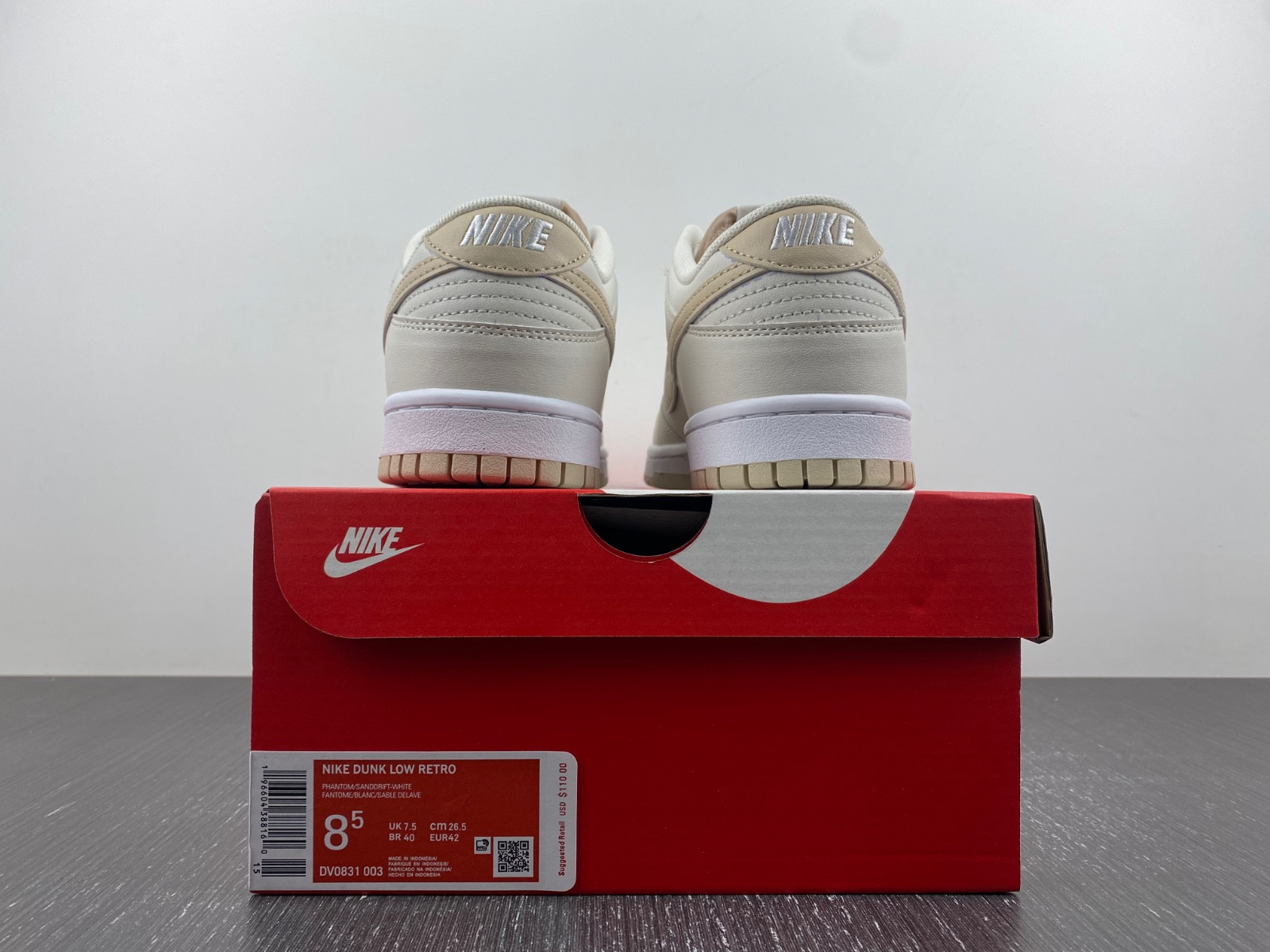 nike dunk low phantom sanddrift - dv0831-003