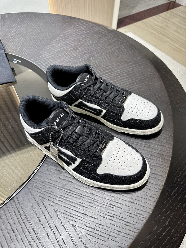 amiri skel top leather sneakers