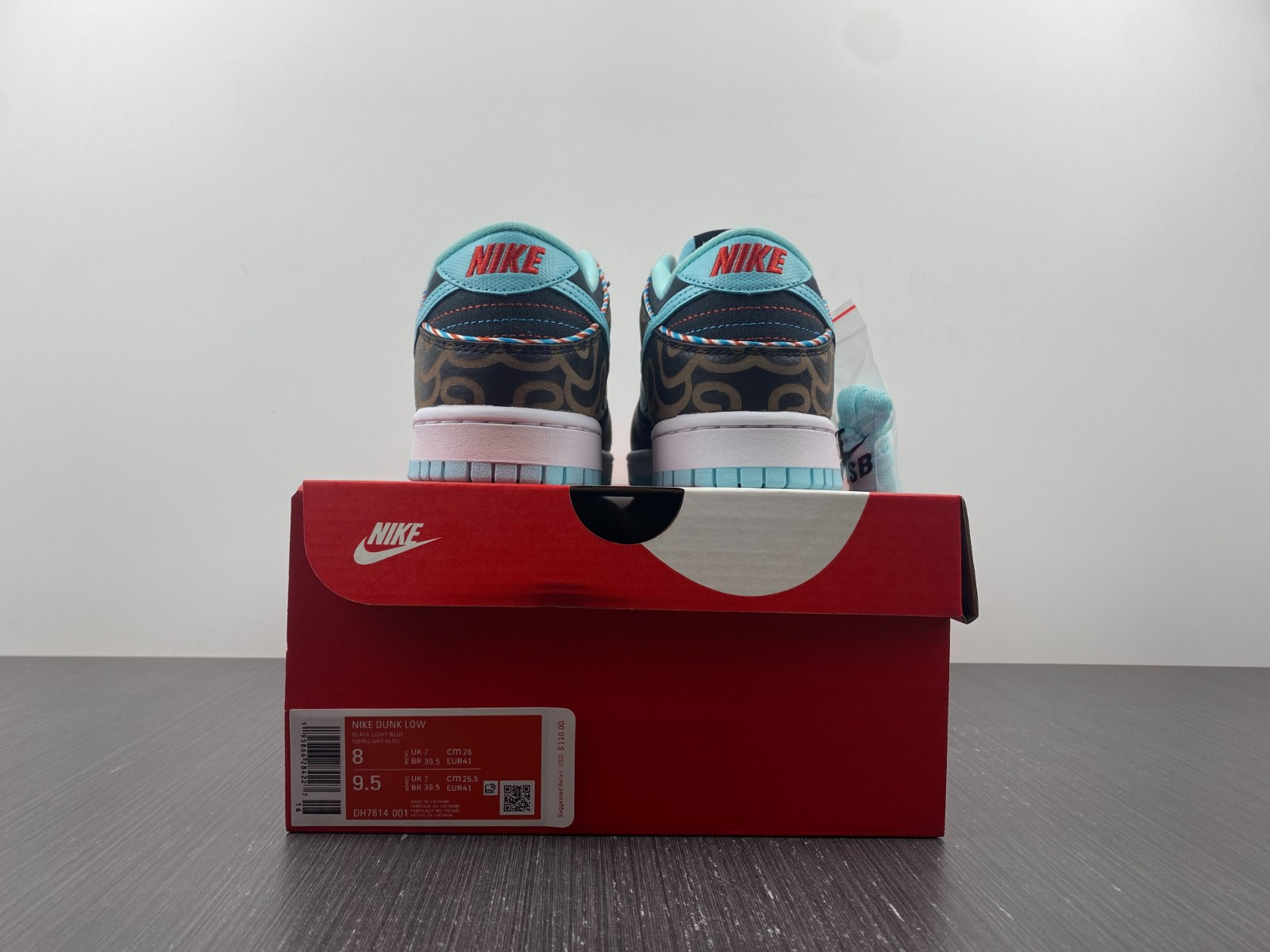 nike dunk low barber shop black dh7614-001