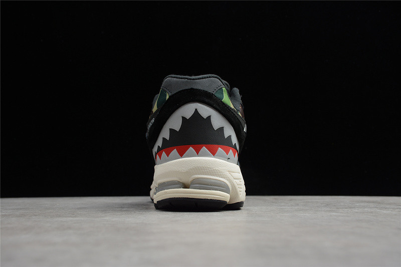 new balance 2002r bape black men