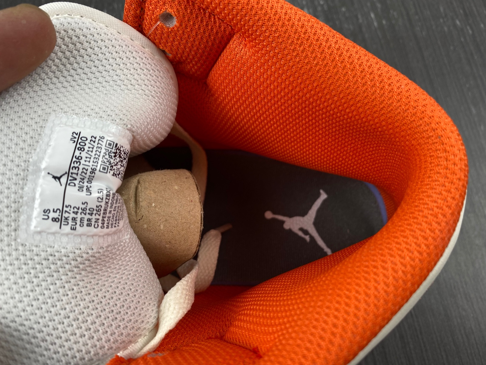 jordan 1 mid se orange suede (gs) - dv1336-800