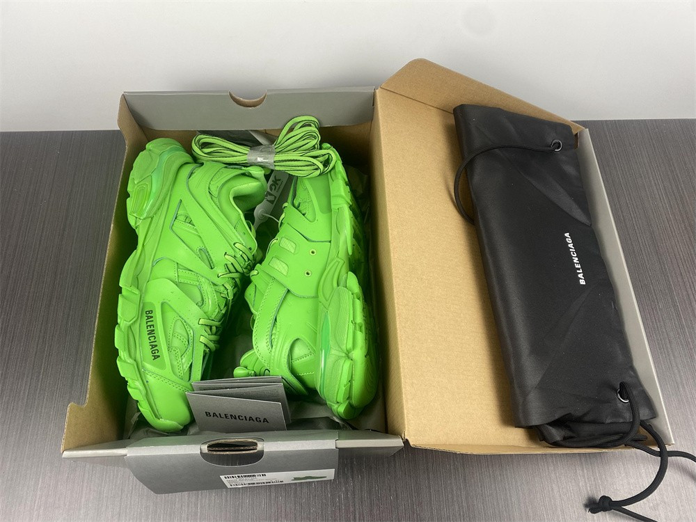 Ba*len*cia*ga track trainer green 542023 w2lb1 3951