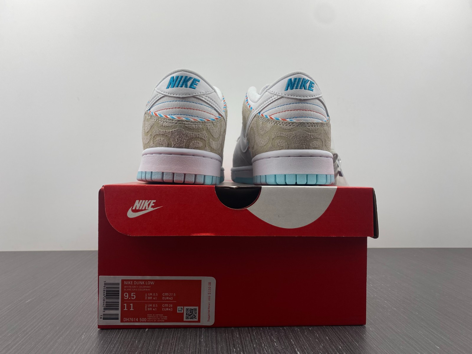 nike dunk low barbershop grey - dh7614-500