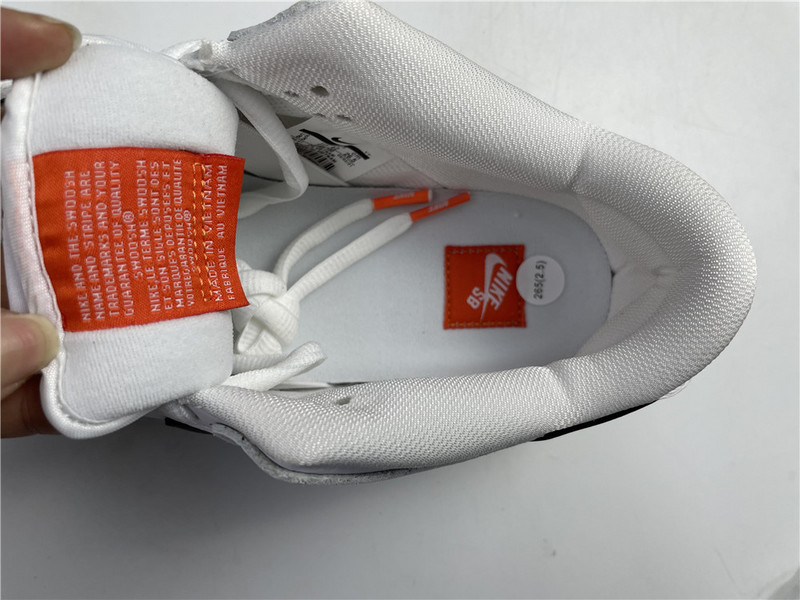 nike sb dunk low orange label white black - cd2563-100
