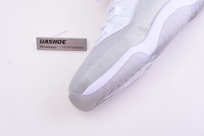 jordan 11 white metallic silver vast grey ar0715-100