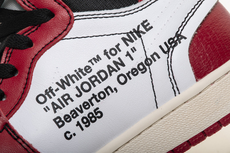 owt nike air jordan 1 retro chicago aa3834-101