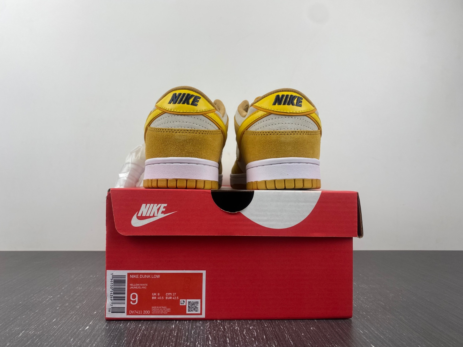 nike dunk low celestial gold suede (women