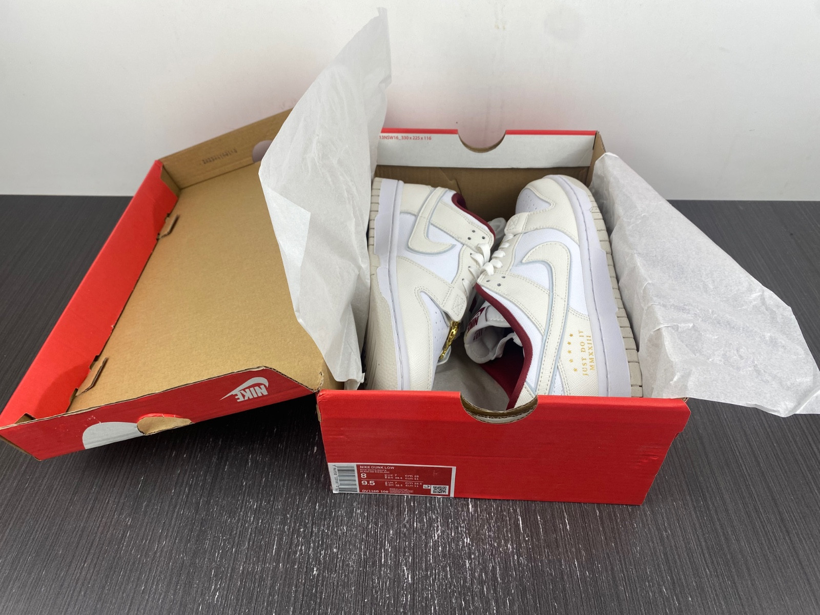 nike dunk low se just do it white phantom (women