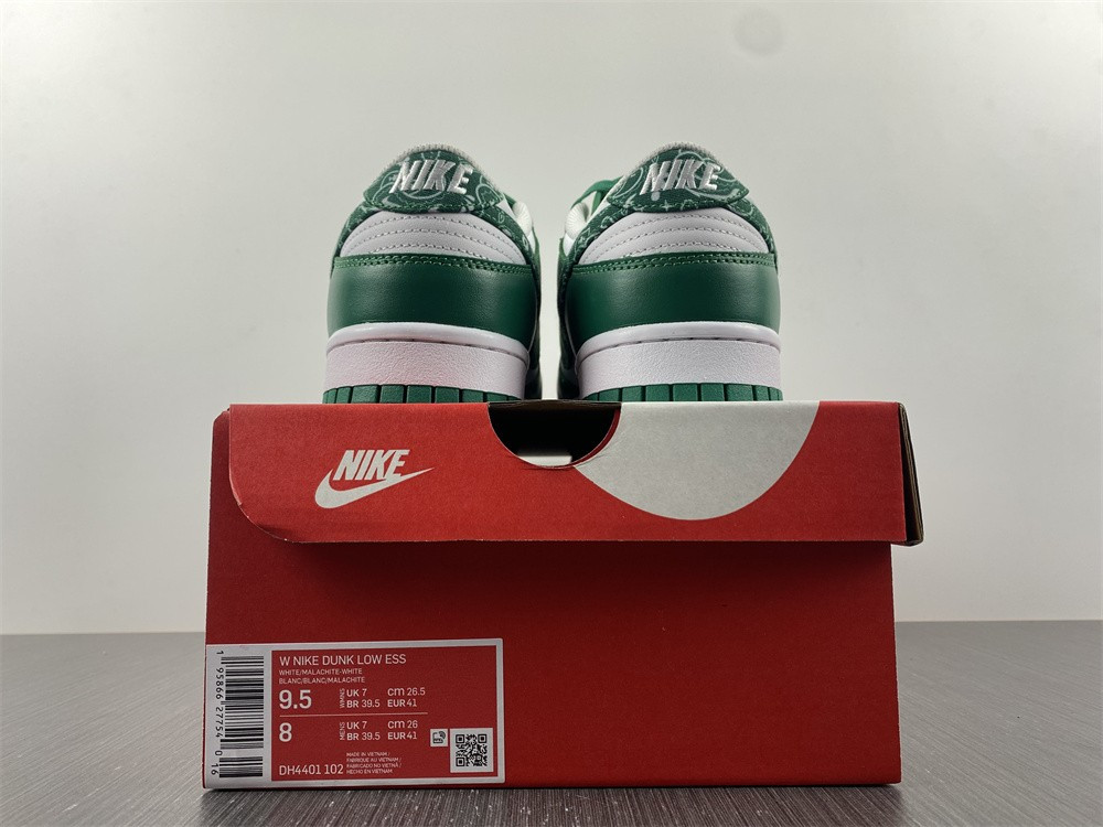 nike dunk low essential paisley pack green (w) dh4401-102