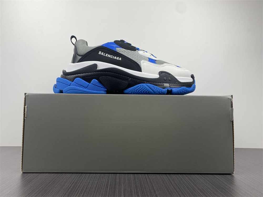 Ba*len*cia*ga triple s white black blue 1.0 sneaker