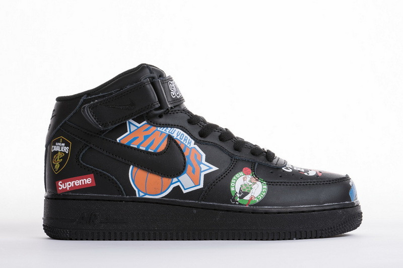nike air force 1 mid nba black aq8017-001